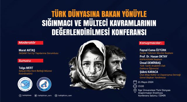 “Türk Dünyasına Bakan Yönüyle Mülteci ve Sığınmacı Kavramlarının Değerlendirilmesi”  konferansı düzenlenecek