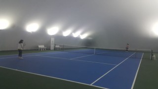 Demirci'de Tenis Turnuvası Düzenlenmekte