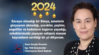 BAŞKAN GİZEM SATIOĞLU ÖCMENLER "BARIŞ VE HUZURUN HAKİM OLDUĞU   BİR  YIL DİLİYORUM"