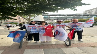 TEÇ-SEN Manisa Üyeleri Bisikletleriyle Toplu Sözleşme Taleplerine Destek Verdi